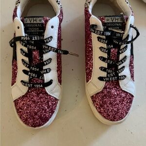 Vintage havana Glitter Pink and White Sneakers